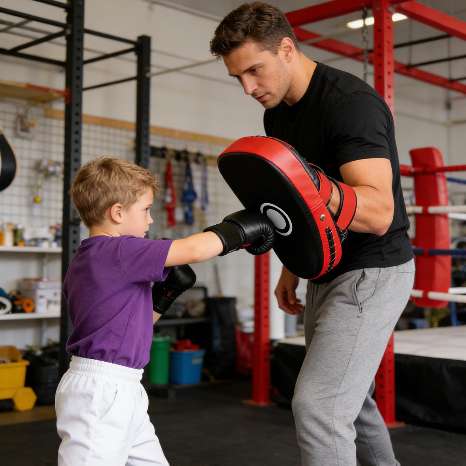 Home Gym Gym Equipment - Protège-poignets de boxe en cuir PU,