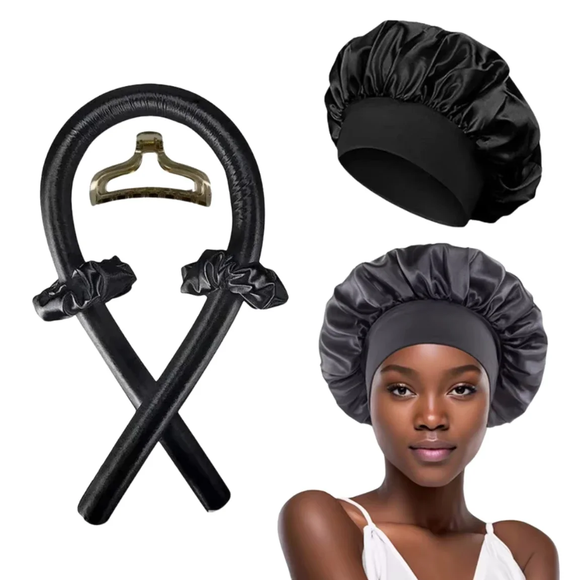Preacher Curl Pad - Tige à friser sans chaleur, bandeau,