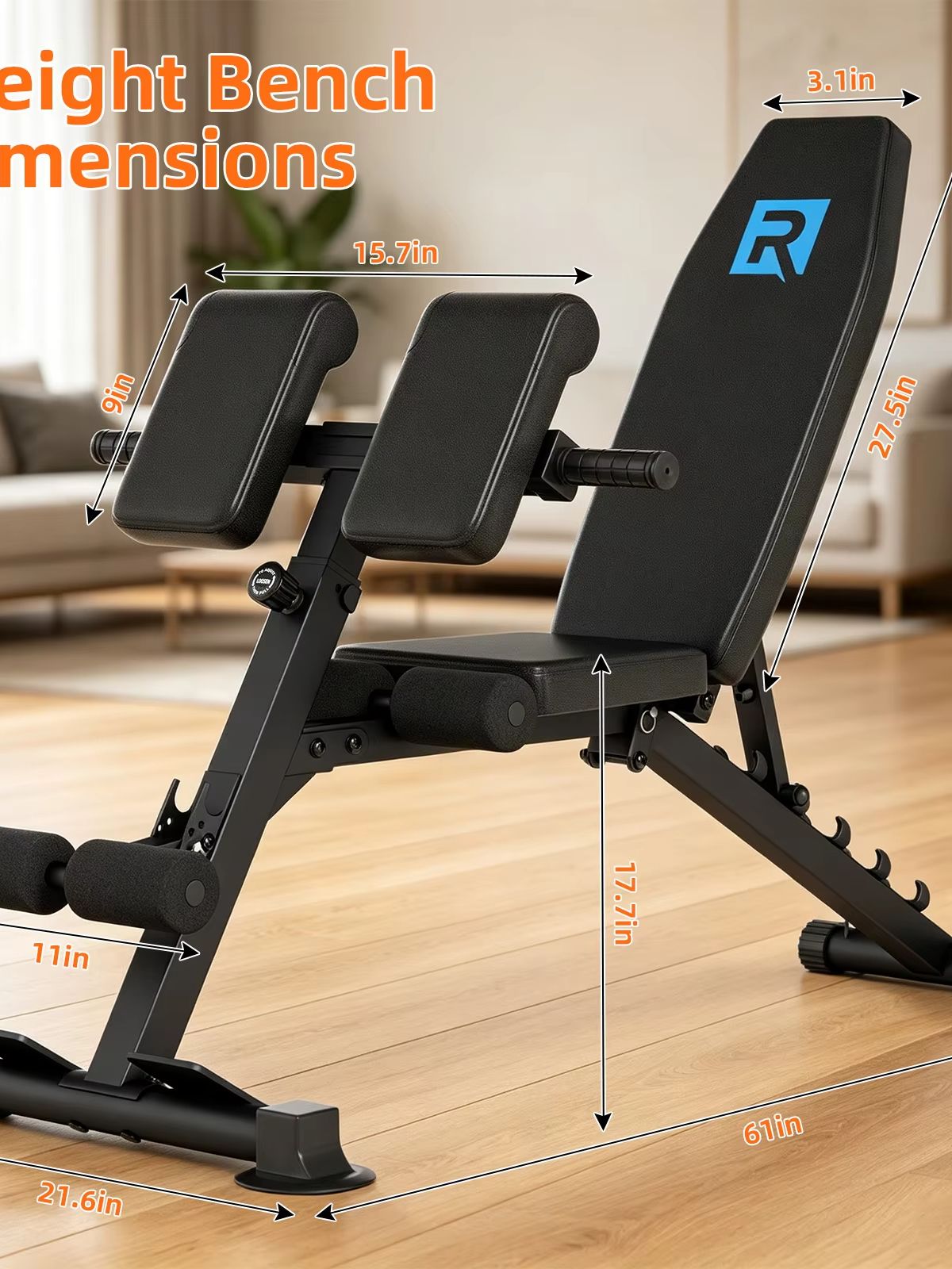 Home Gym Design - Banc de musculation compact et robuste,