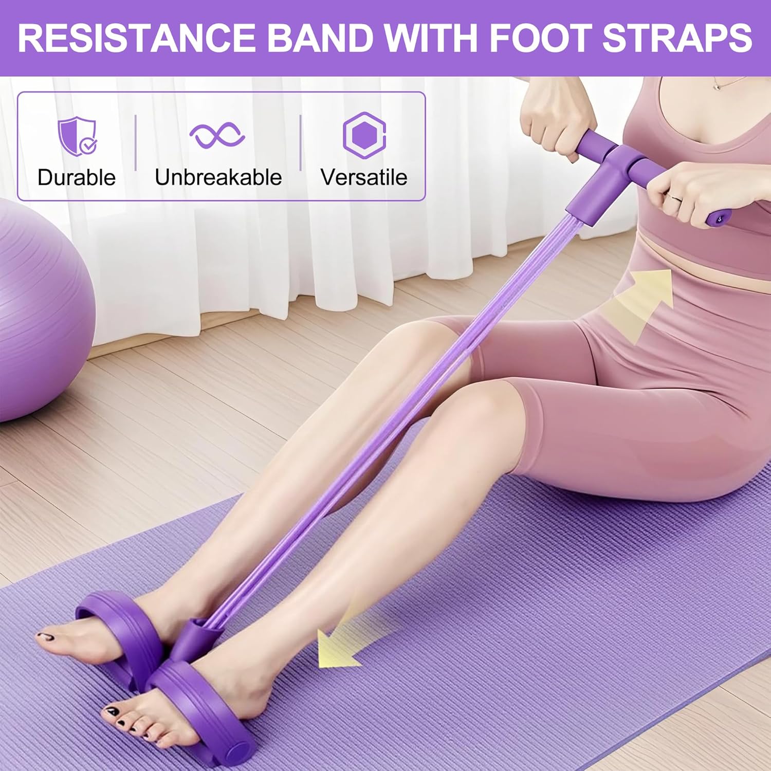 Home Gym Youtube - Bande de résistance à pédale 4