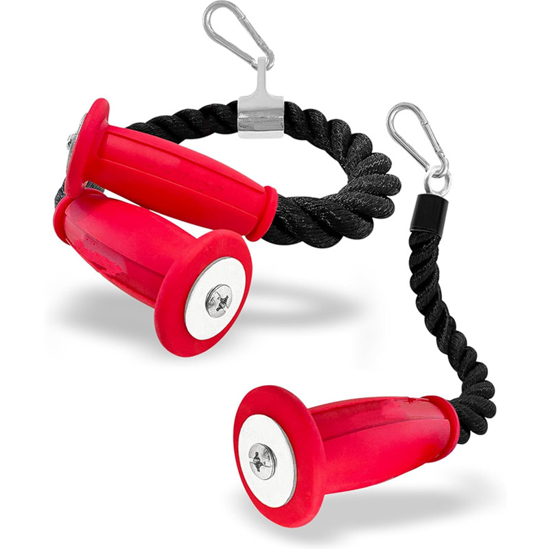 Treadmill Home Gym - Cordes ergonomiques pour triceps, fixation de