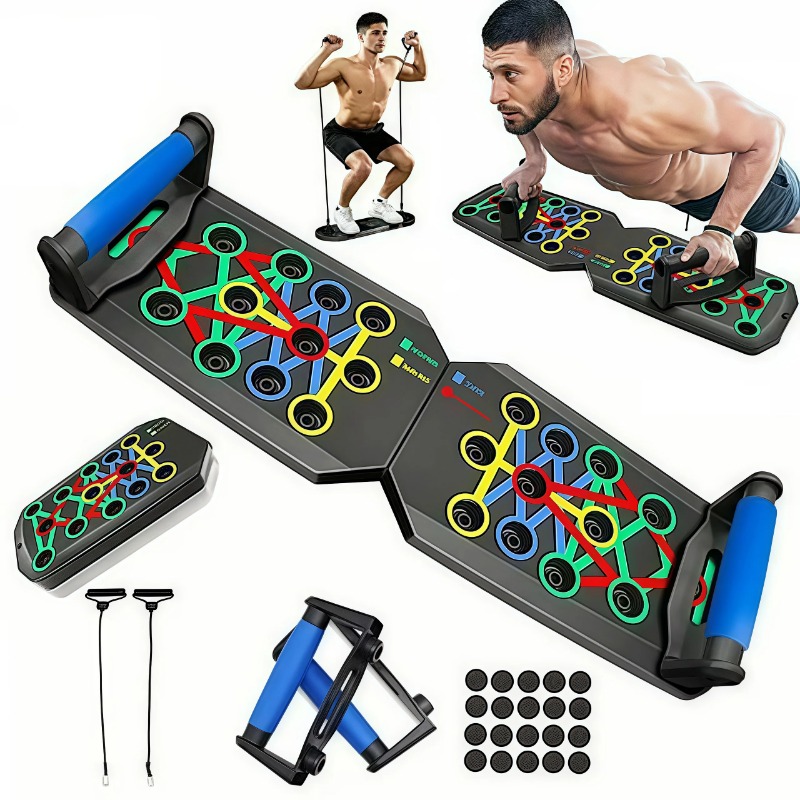 Home Gym Garden - Planche de musculation pliable avec bandes
