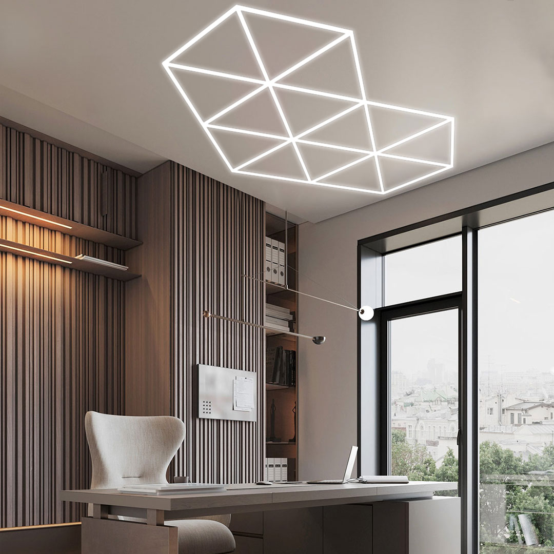 Tube lumineux LED hexagonal 65 - Home Gym Youtube avis et prix