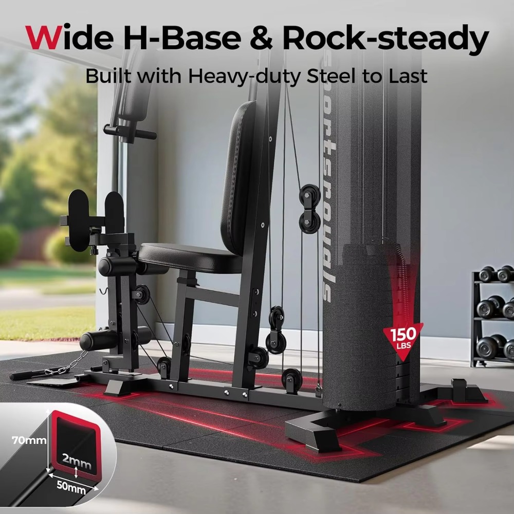 Appareil de fitness multifonct - Home Gym Cable Machine With Weight Stack avis et prix