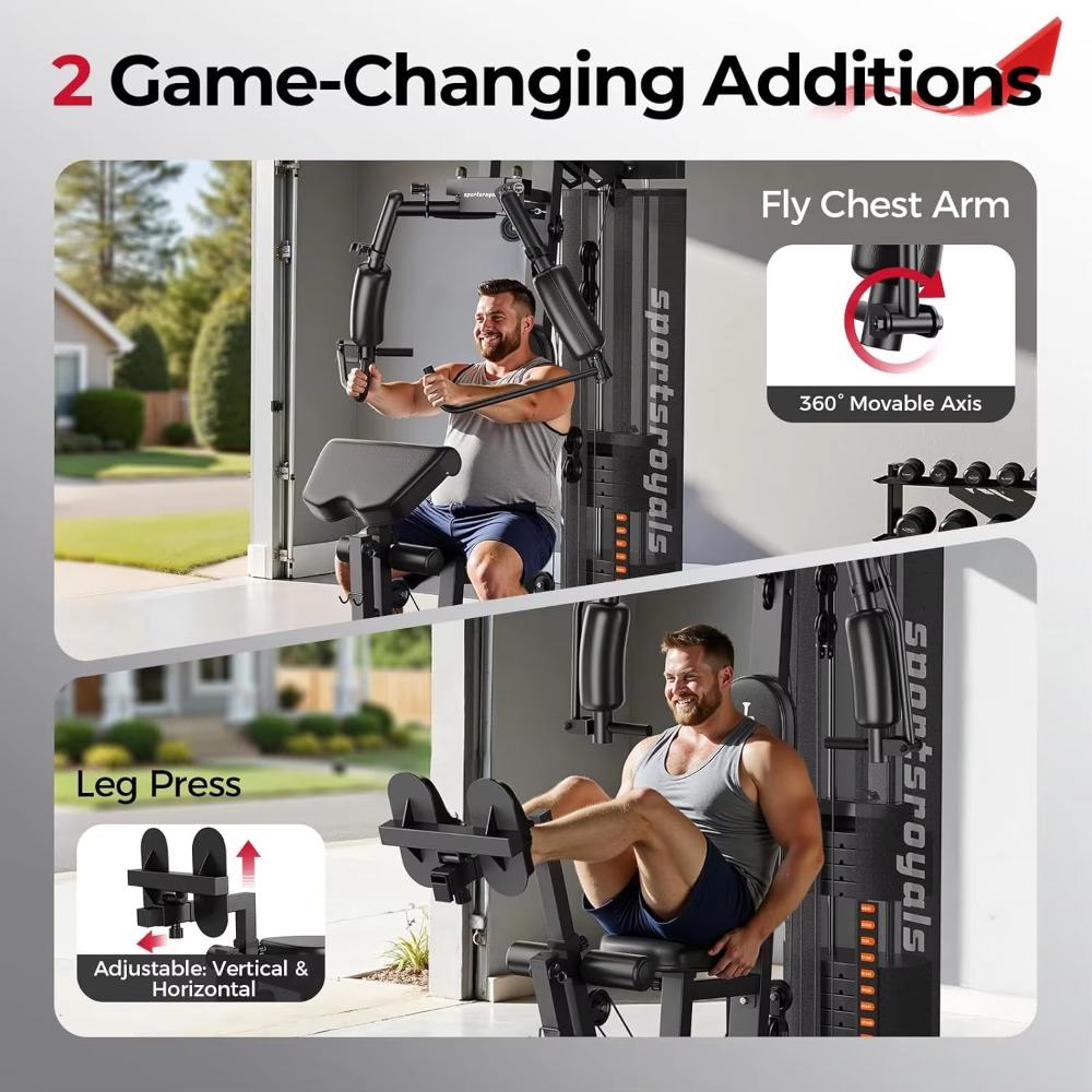 Appareil de fitness multifonct - Home Gym Cable Machine With Weight Stack avis et prix