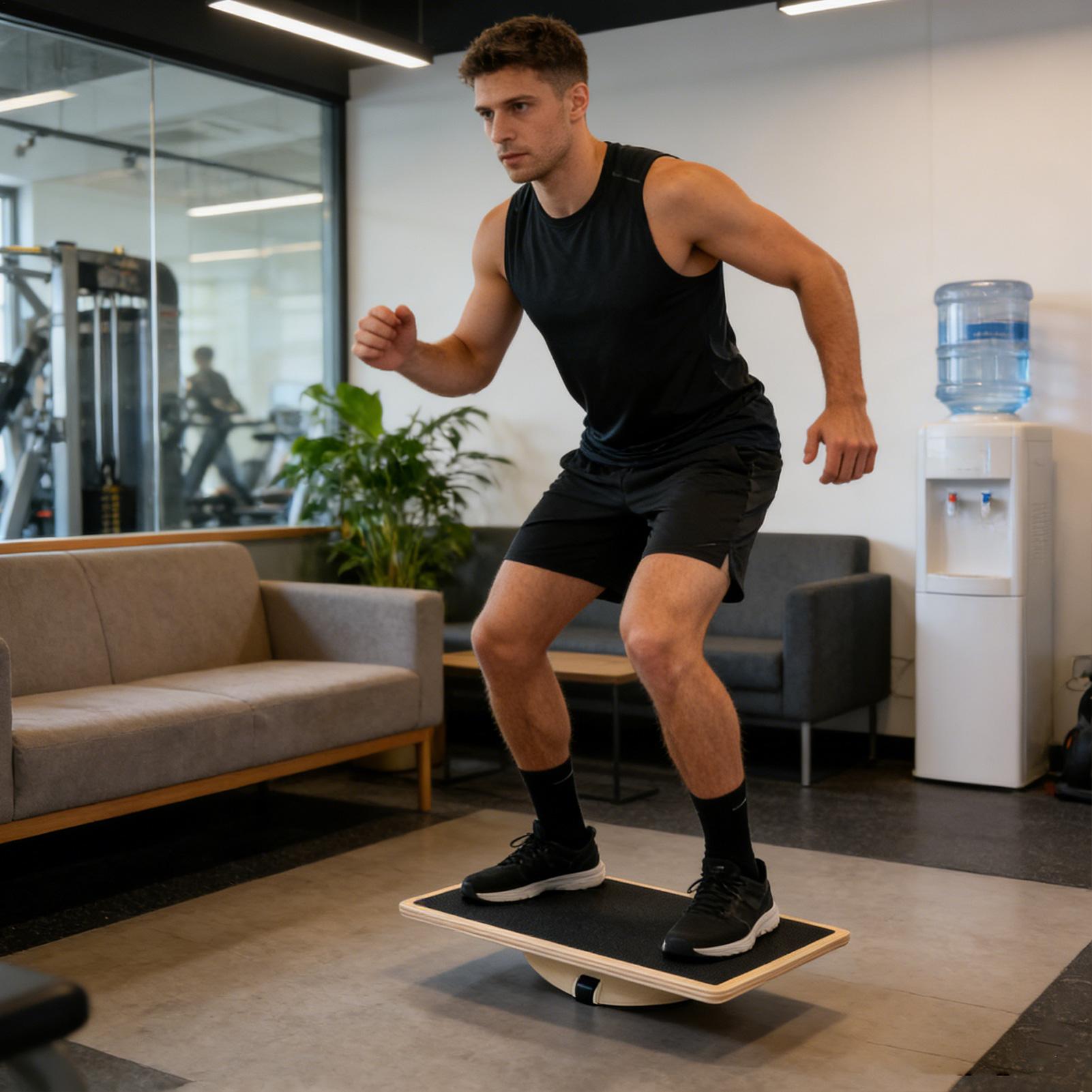 Planche d'équilibre en bois an - Home Gym In Apartment avis et prix