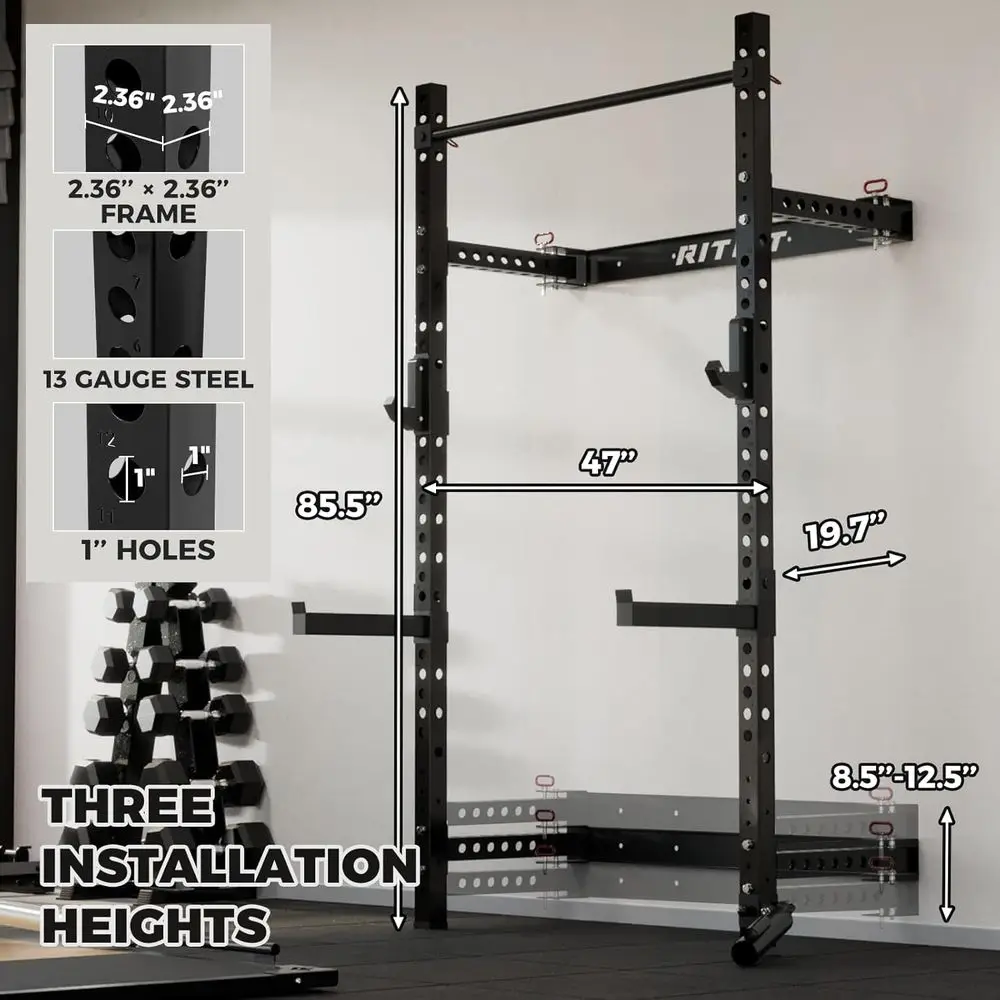 Rack de squat mural compact po - Home Gym Design avis et prix