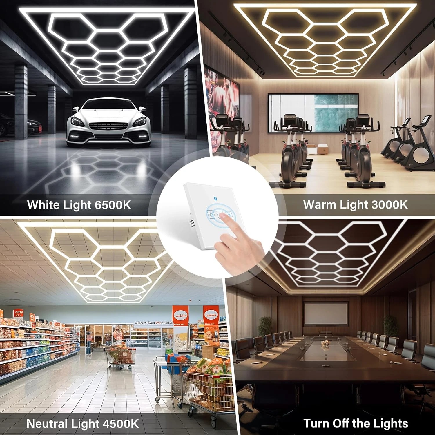 Lampe LED hexagonale pour Gara - Home Gym Youtube avis et prix